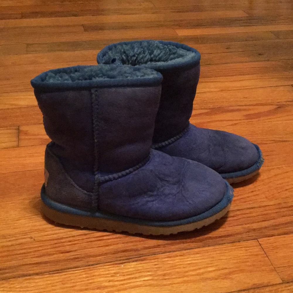 Ugg girls 💙 classic boots blue size 12 size